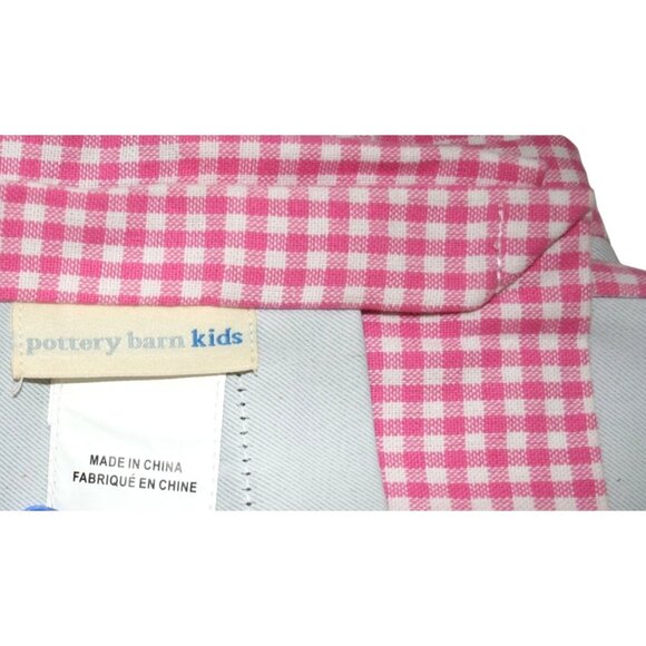 Pottery Barn Kids Girls Nursery Pink White Gingham Blackout Curtain Panel 44x84 - Picture 4 of 9